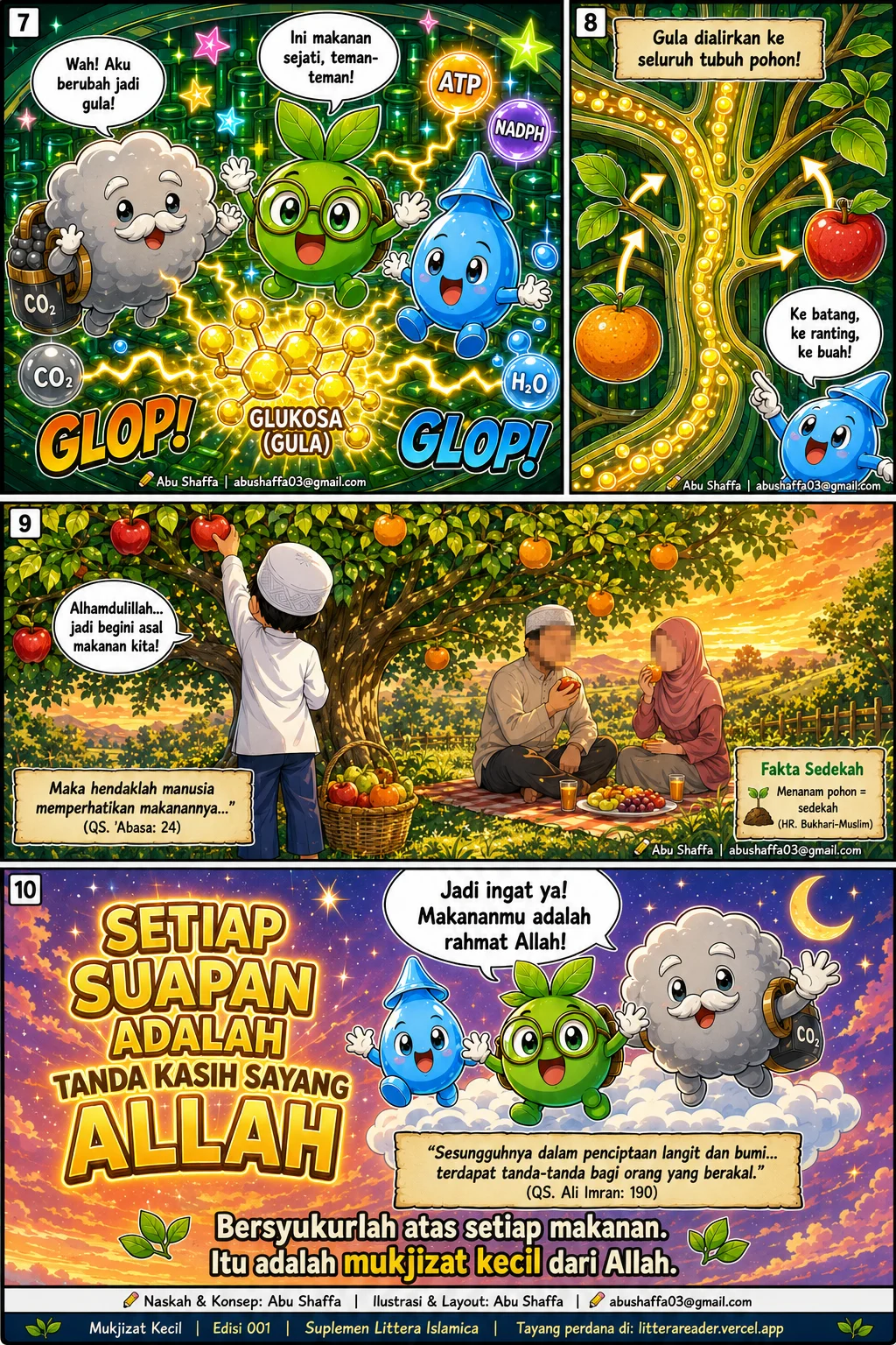Panel 3 - Mukjizat Kecil — Daun yang Menghidupkan