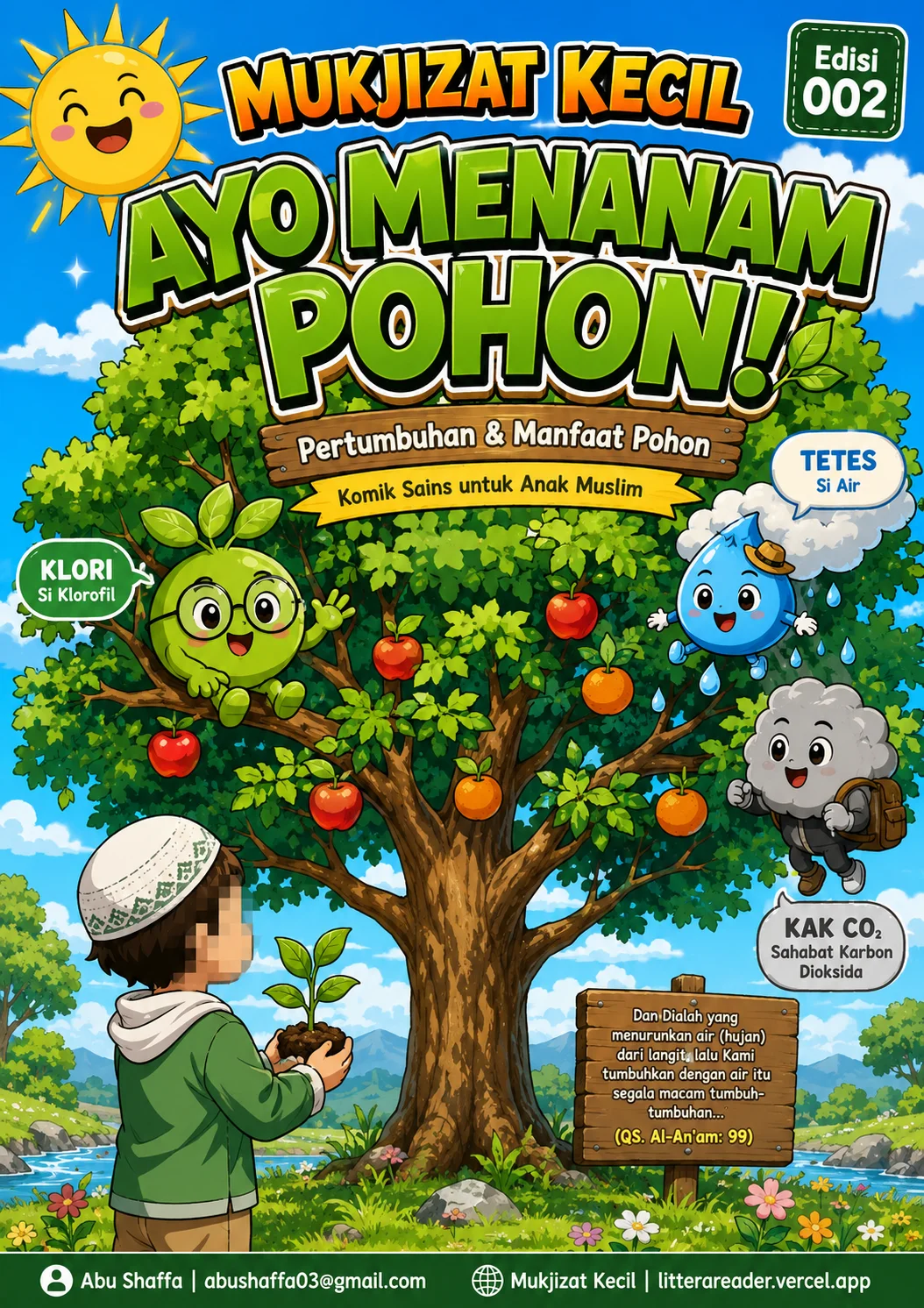 Panel 1 - Mukjizat Kecil — Ayo Menanam Pohon!