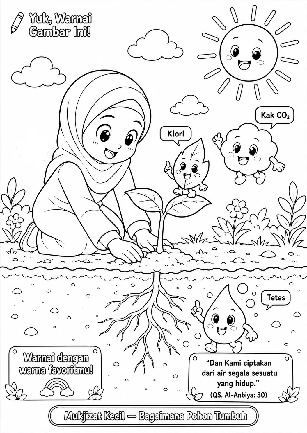 Panel 4 - Mukjizat Kecil — Ayo Menanam Pohon!