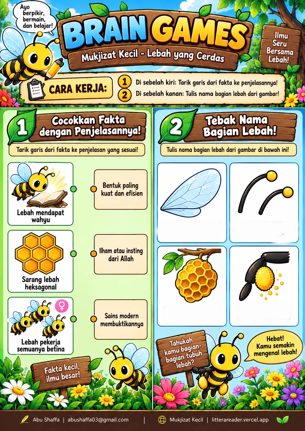 Panel 5 - Mukjizat Kecil — Lebah yang Cerdas